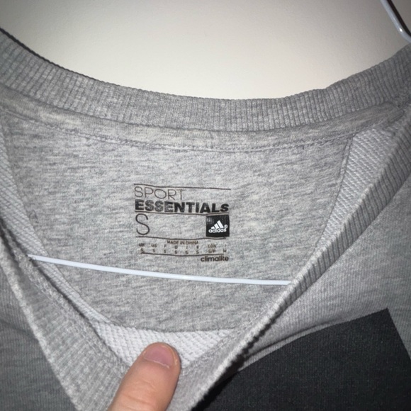 Adidas crewneck grey big logo classic - Picture 2 of 2
